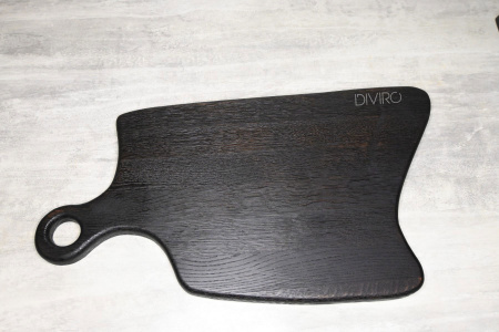 Большая доска для подачи, черная от мастерской DIVIRO